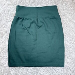 TEN by Babaton Mini Skirt Women's 2 Green Bodycon High Waist Career Night Out